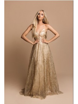 Abito impero glitter