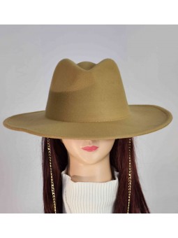 cappello cowboy con catenella