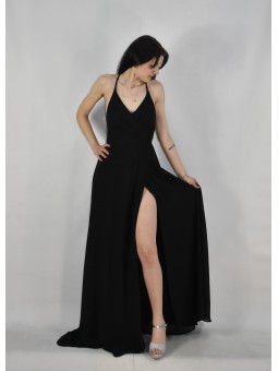 abito impero con spacco...