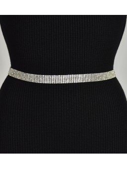 cintura gioiello con strass...