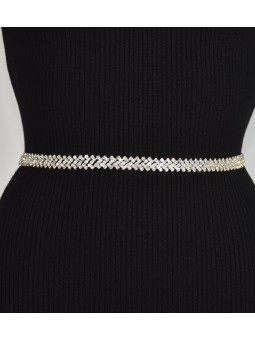 cintura gioiello con strass...