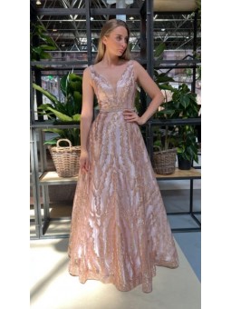 abito impero glitterato